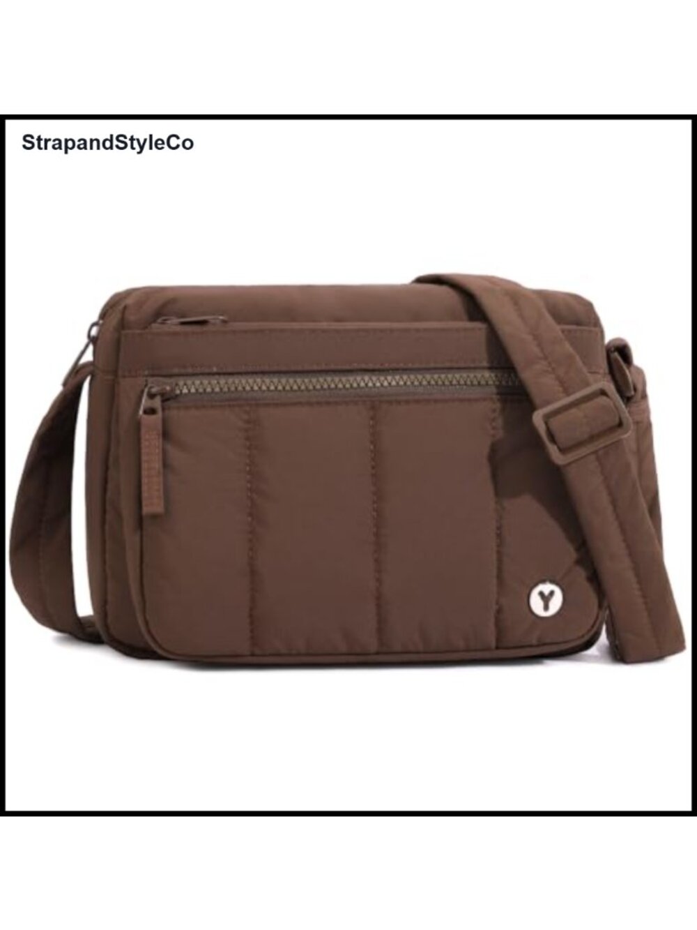 Quilted Puffer Crossbody Bag Nylon Puffy Purse Lightweight